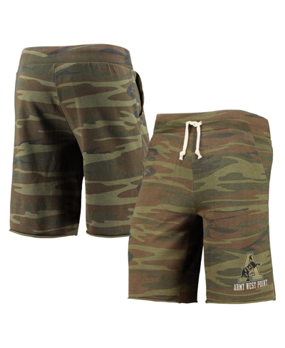 ALTERNATIVE APPAREL MEN'S CAMO ALTERNATIVE APPAREL ARMY BLACK KNIGHTS VICTORY LOUNGE SHORTS