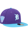 NEW ERA MEN'S NEW ERA PURPLE DETROIT TIGERS VICE 59FIFTY FITTED HAT