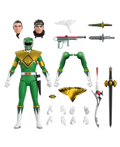 Super 7 Mighty Morphin Power Rangers Green Ranger 7" Ultimates, Action Figure In Multi