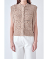 ENGLISH FACTORY WOMEN'S CHUNKY TEXTURED KNIT VEST