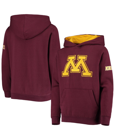 Stadium Athletic Kids' Big Boys Maroon Minnesota Golden Gophers Big Logo Pullover Hoodie