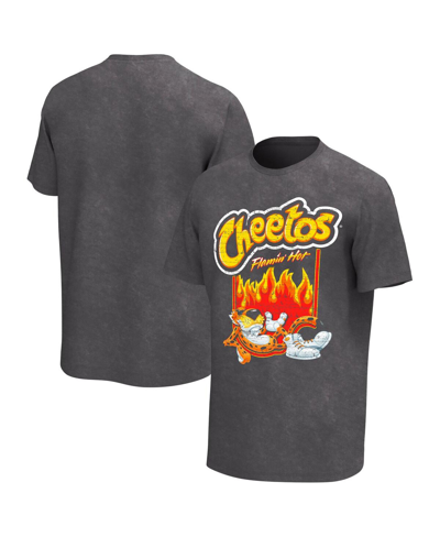 Philcos Men's Black Distressed Cheetos Flamin' Hot Washed T-shirt