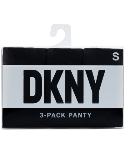 Dkny Women's 3-pk. Litewear Cut Anywear Hipster Underwear Dk5028bp3 In Black,black,black