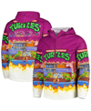 CHALK LINE MEN'S CHALK LINE PURPLE TEENAGE MUTANT NINJA TURTLES HALF-ZIP LIGHTWEIGHT JACKET