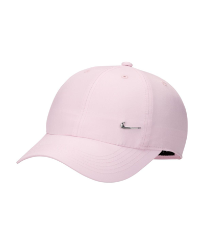 Nike Kids' Youth Boys And Girls  Pink Heritage86 Metal Swoosh Club Performance Adjustable Hat