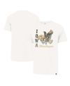 47 BRAND MEN'S '47 BRAND CREAM DISTRESSED IOWA HAWKEYES PHASE OUT THROWBACK FRANKLIN T-SHIRT