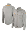 Colosseum X Wrangler Gray Clemson Tigers Cowboy Cut Western Full-snap Long Sleeve Shirt In Gray