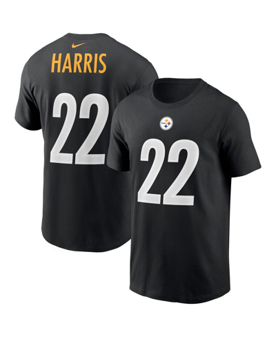 Nike Men's Najee Harris Black Pittsburgh Steelers 2021 Nfl Draft First Round Pick Player Name And Number