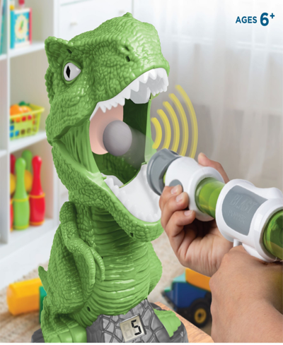 Discovery Kids' Hungry T-rex Feeding Game, Shooting Competition In Green