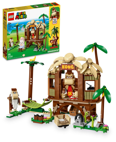 Lego Kids' Super Mario 71424 Donkey Kong's Tree House Expansion Toy Building Set With Donkey Kong & Cranky Kong In Multicolor