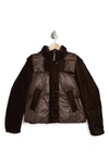 ANDREW MARC HOODED QUILTED DOWN PUFFER JACKET