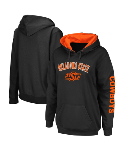 Colosseum Women's  Black Oklahoma State Cowboys Loud And Proud Pullover Hoodie