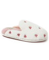 Dearfoams Teddy Tab Scuff Slipper In Muslin
