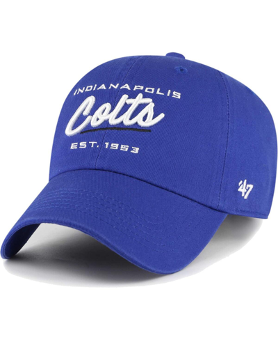 47 Brand Women's ' Royal Indianapolis Colts Sidney Clean Up Adjustable Hat