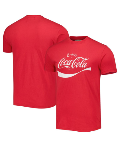 American Needle Men's And Women's  Red Distressed Coca-cola Brass Tacks T-shirt