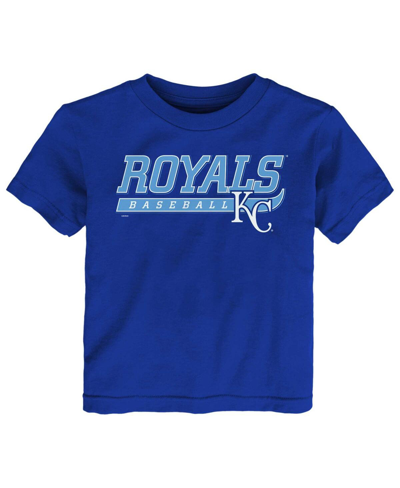Outerstuff Babies' Infant Boys And Girls Royal Kansas City Royals Take The Lead T-shirt
