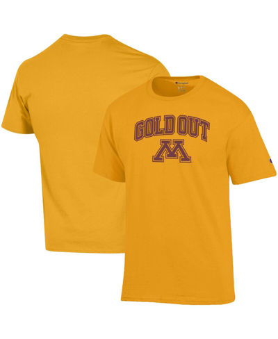 Champion Men's  Minnesota Golden Gophers Gold Out T-shirt