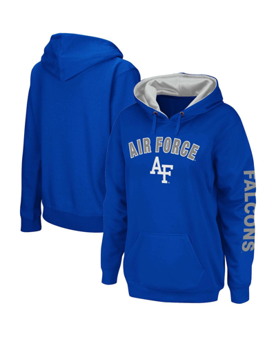 COLOSSEUM WOMEN'S COLOSSEUM ROYAL AIR FORCE FALCONS LOUD AND PROUD PULLOVER HOODIE