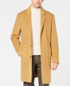 Michael Kors Men's Classic Fit Luxury Wool Cashmere Blend Overcoats In Tan