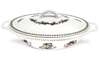 Portmeirion Botanic Garden Oval Covered Casserole In White,multi