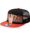 New Era Men's  Black San Francisco Giants Speed Golfer Trucker Snapback Hat In Black