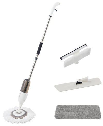 True & Tidy Spray-360 Clean Everywhere Spray Mop Kit In White