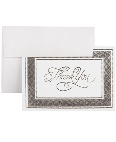 Jam Paper Blank Thank You Cards Set In White