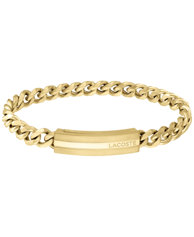 Lacoste Men's Curb Chain Bracelet In Gold