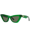 Bottega Veneta Womens Green Bv1101s Cat-eye Acetate Sunglasses In Green