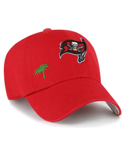 47 Brand Women's ' Red Tampa Bay Buccaneers Confetti Icon Clean Up Adjustable Hat