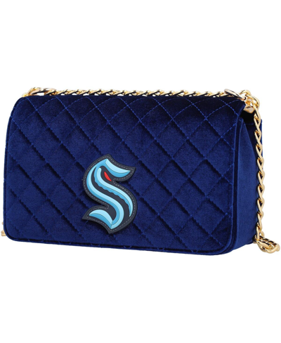 Cuce Women's  Seattle Kraken Velvet Team Color Bag In Blue