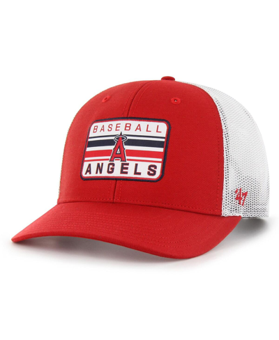 47 Brand Men's ' Red Los Angeles Angels Drifter Trucker Adjustable Hat