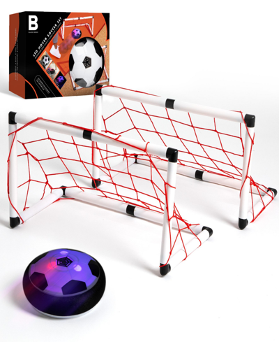 Black Series Hover Air Led Soccer Game With Hover Disc Floats In Black