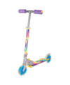 Ozbozz Tie Dye Foldable Scooter Light Up Wheels In Multi