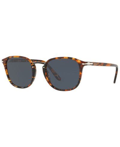 Persol Men's Sunglasses, Po3186s In Tortoise Brown,blue
