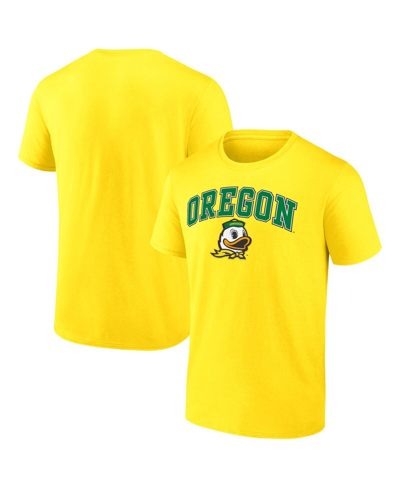 Fanatics Men's  Yellow Oregon Ducks Campus T-shirt
