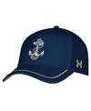 UNDER ARMOUR YOUTH BOYS AND GIRLS UNDER ARMOUR NAVY NAVY MIDSHIPMEN BLITZING ACCENT PERFORMANCE ADJUSTABLE HAT
