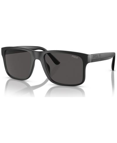 Polo Ralph Lauren Men's Sunglasses, Ph4195u In Matte Black