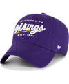 47 Brand Women's ' Purple Minnesota Vikings Sidney Clean Up Adjustable Hat In Purple
