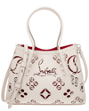 Christian Louboutin Cabarock Large Loubinthesky Perforated Tote Bag In Beige