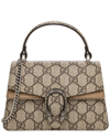 Gucci Women Beige Dionysus Mini Top Handle Bag In Beige