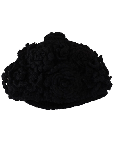 Dolce & Gabbana Black Wool Knit Winter Beanie Hat