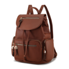 Mkf Collection By Mia K Ivanna Vegan Leather For Women's Oversize Backpack In Brown