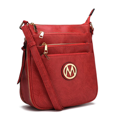 Mkf Collection By Mia K Salome Expandable Multi-compartment Crossbody In Red