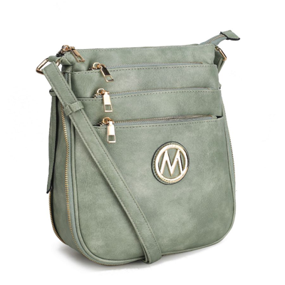 Mkf Collection By Mia K Salome Expandable Multi-compartment Crossbody In Green