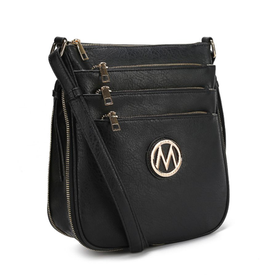 Mkf Collection By Mia K Salome Expandable Multi-compartment Crossbody In Black