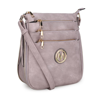 Mkf Collection By Mia K Salome Expandable Multi-compartment Crossbody In Purple