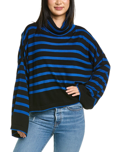 Planet Mod Stripe Sweater In Blue