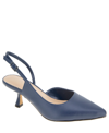 Bcbgeneration Kittie Pointed Toe Half D'orsay Slingback Pump In Dark Ink