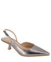 Bcbgeneration Kittie Pointed Toe Half D'orsay Slingback Pump In Pewter